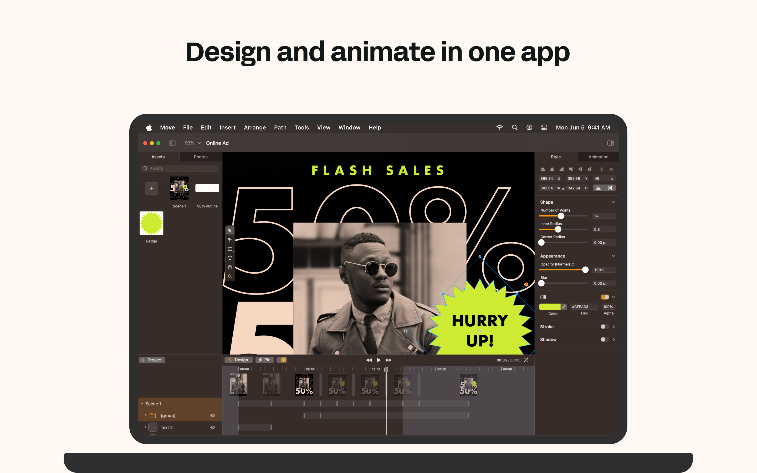 screenshot of Linearity Move